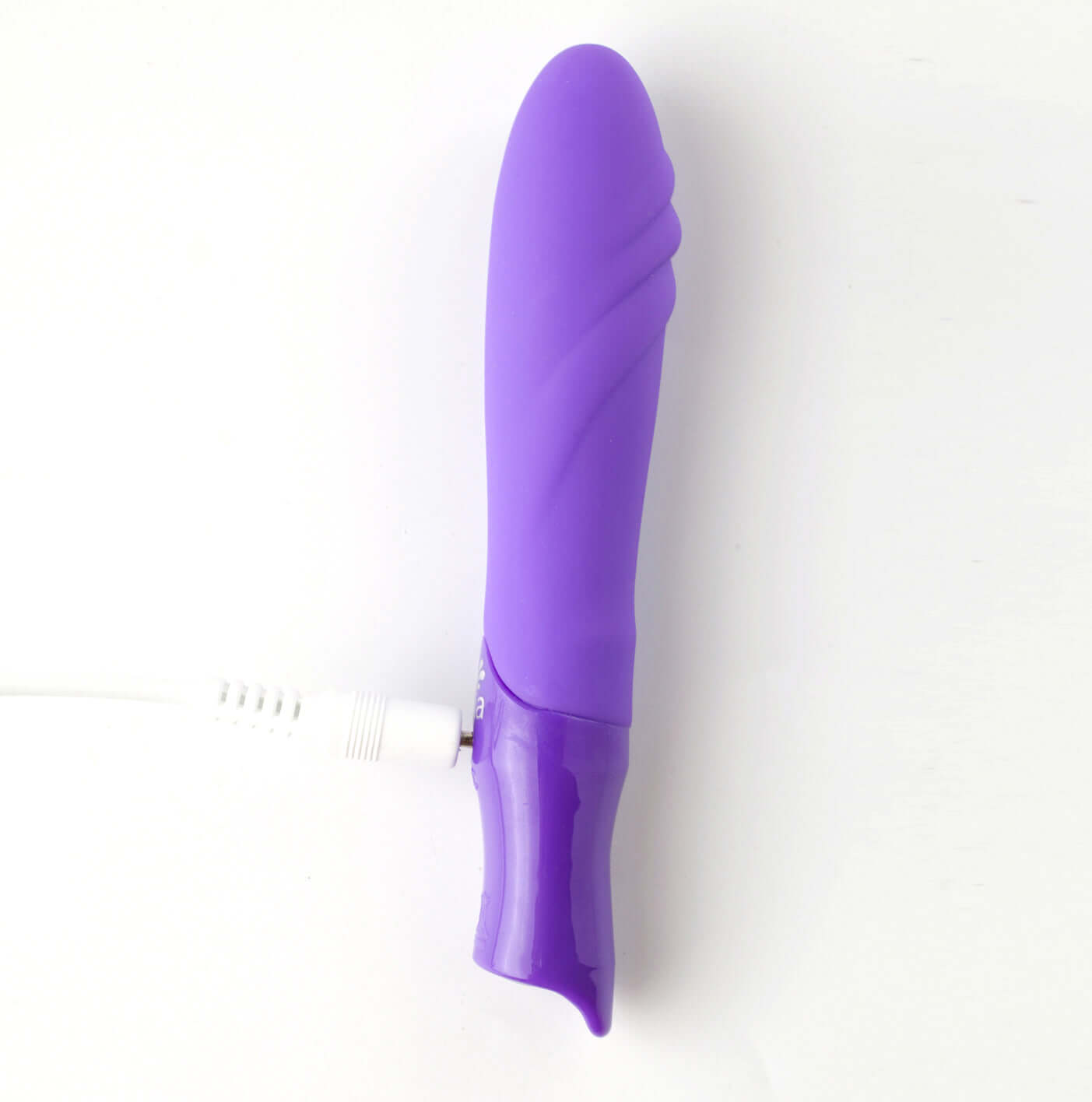 Margo Silicone Textured Bullet Vibrator - Neon Purple-1