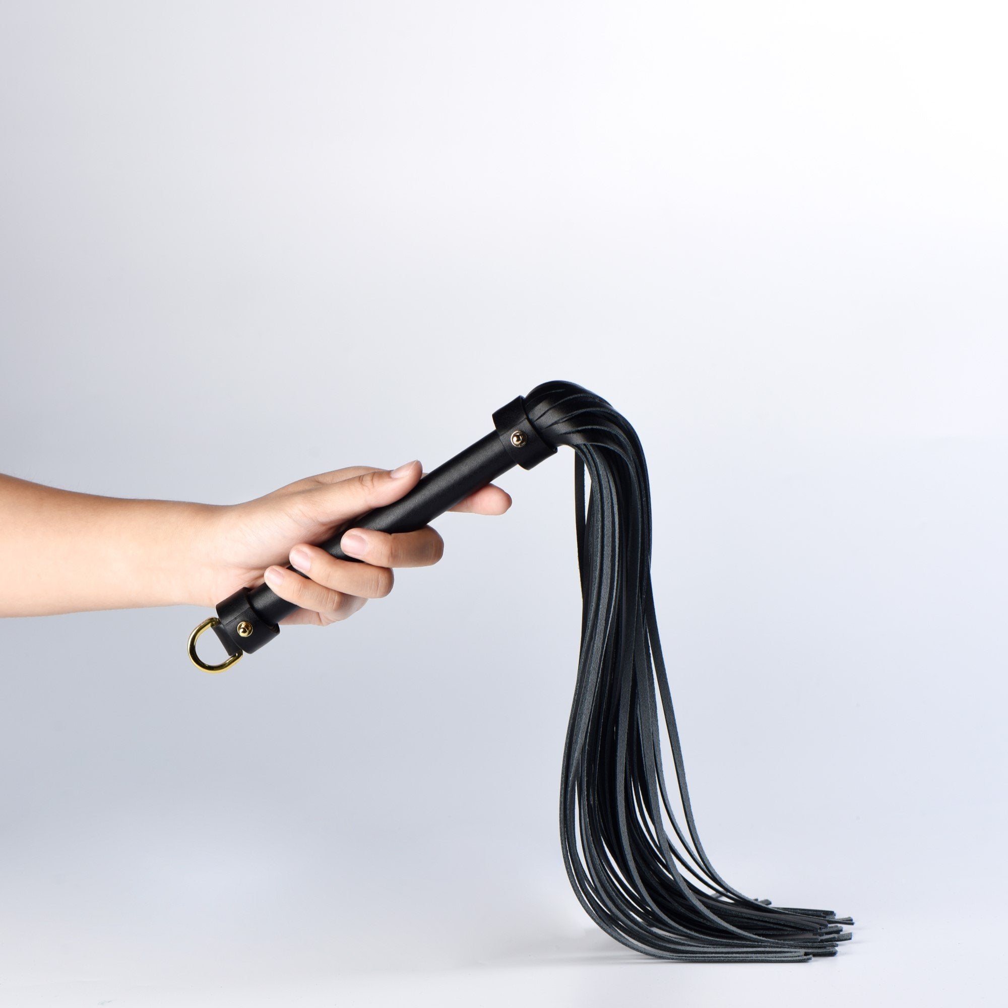 Luxury Black Leather Flogger by UPKO