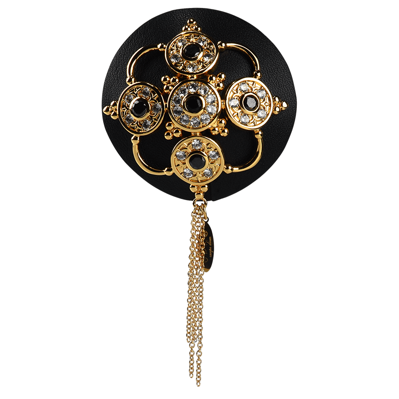 Baroque Leather Nippies by UPKO