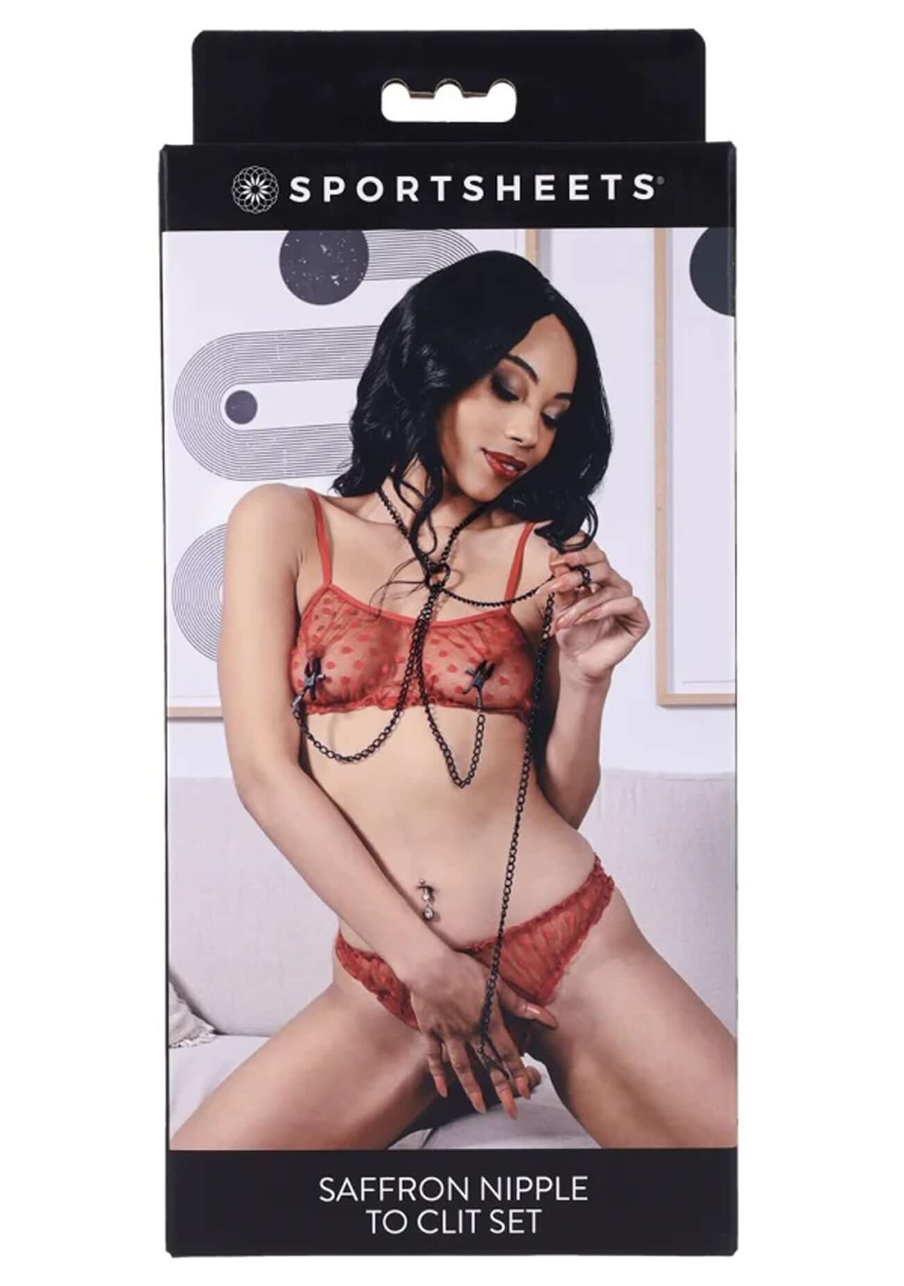 Saffron Nipple to Clit Set - Black-1