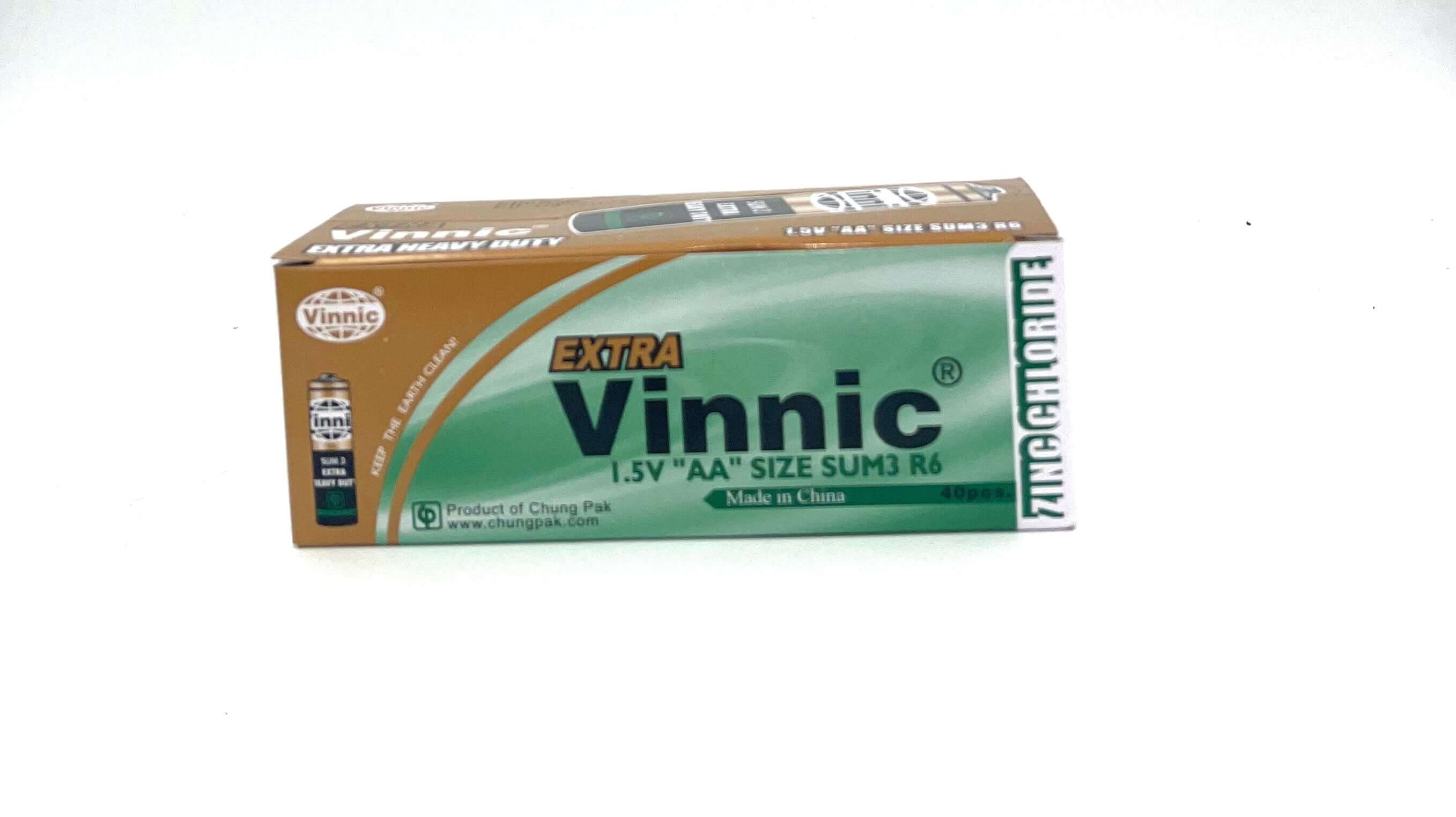 Vinnic Extra Heavy Duty AA - 4 Pcs Shrink Pk. - 40 Pcs. Box-0