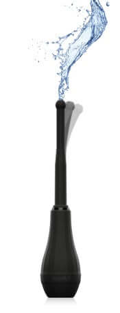 Ergoflo Director 8 Inch Silicone Flex Tip Anal Douche with water spray feature for effective personal care.