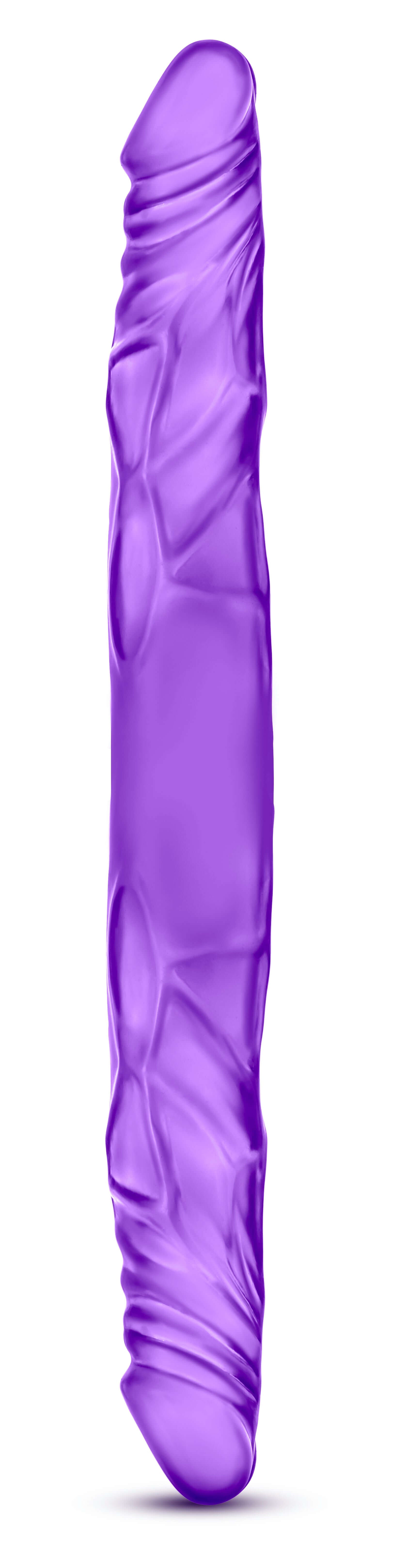 B Yours 14" Double Dildo - Purple