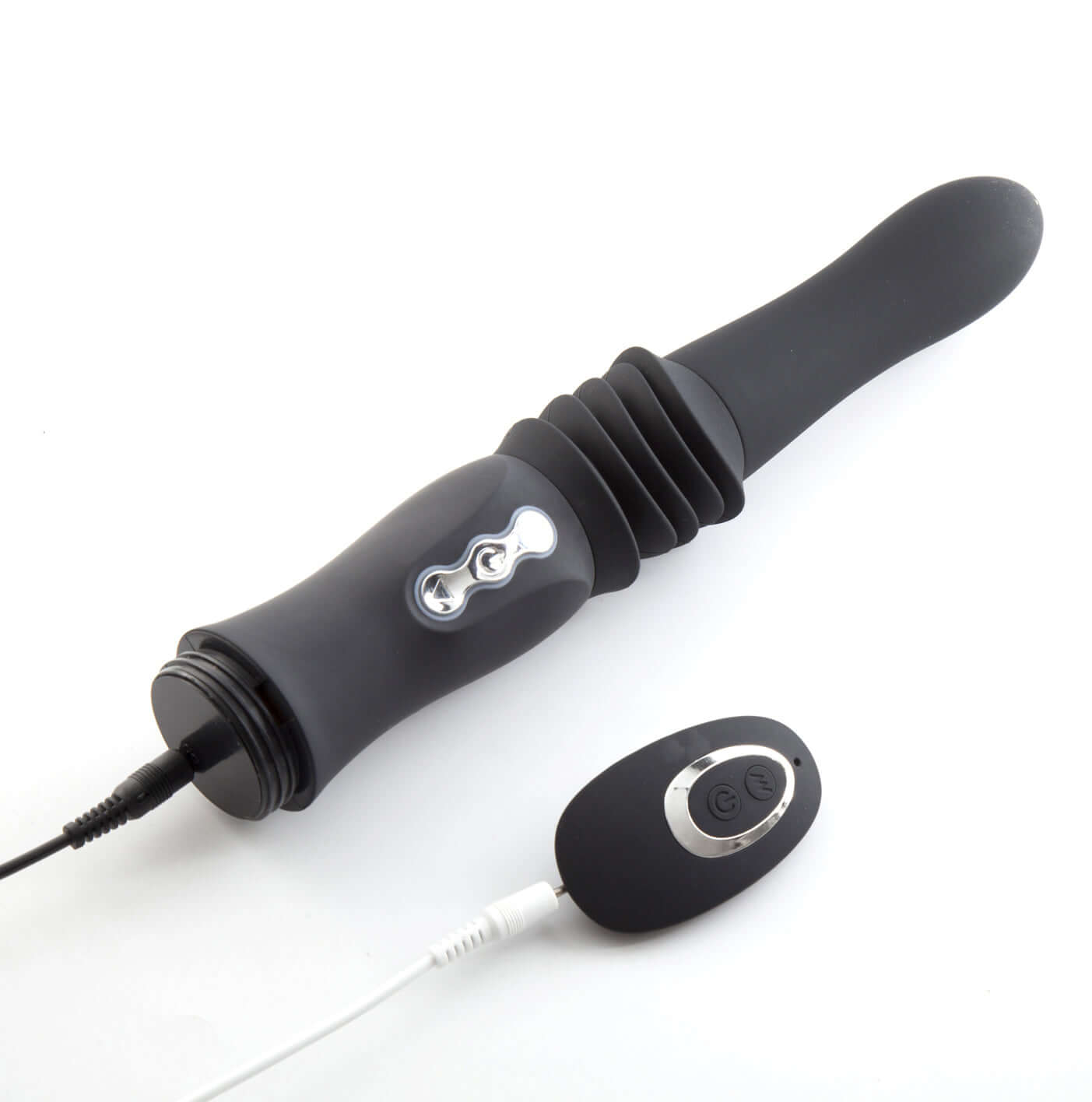 Max Silicone Thrusting Portable Love Machine - Black-1