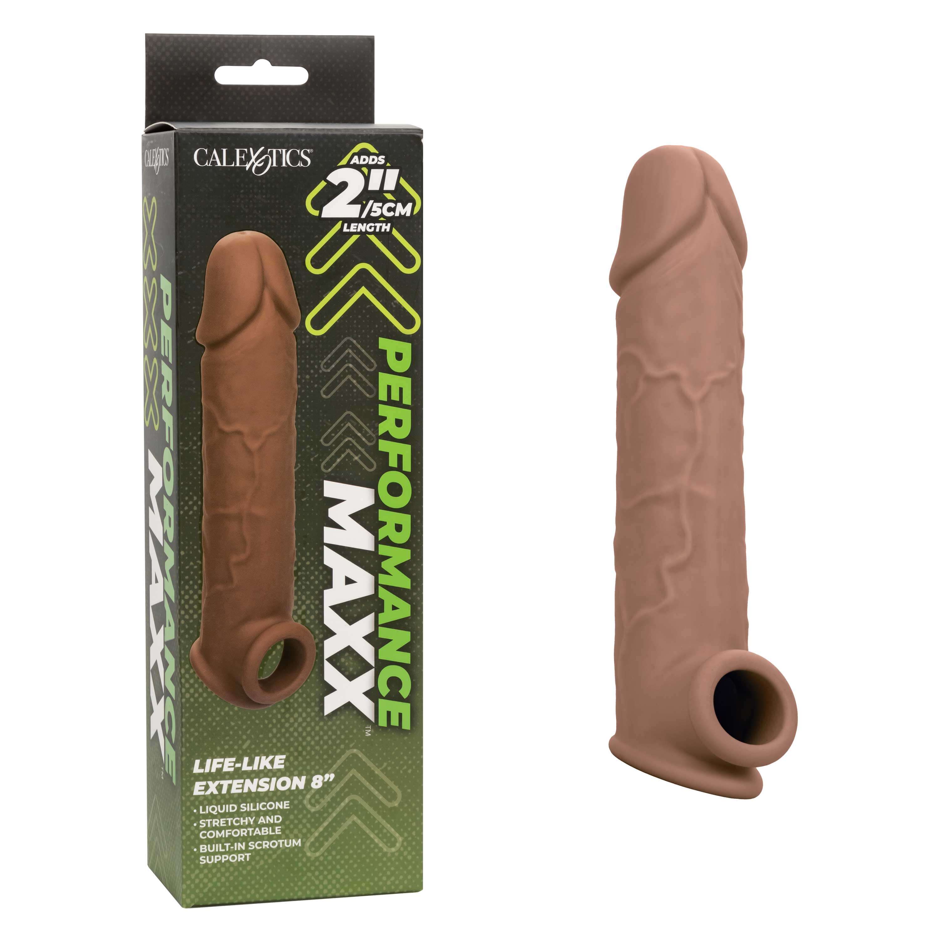 Performance Maxx Life-Like Extension 8 Inch - Brown-8