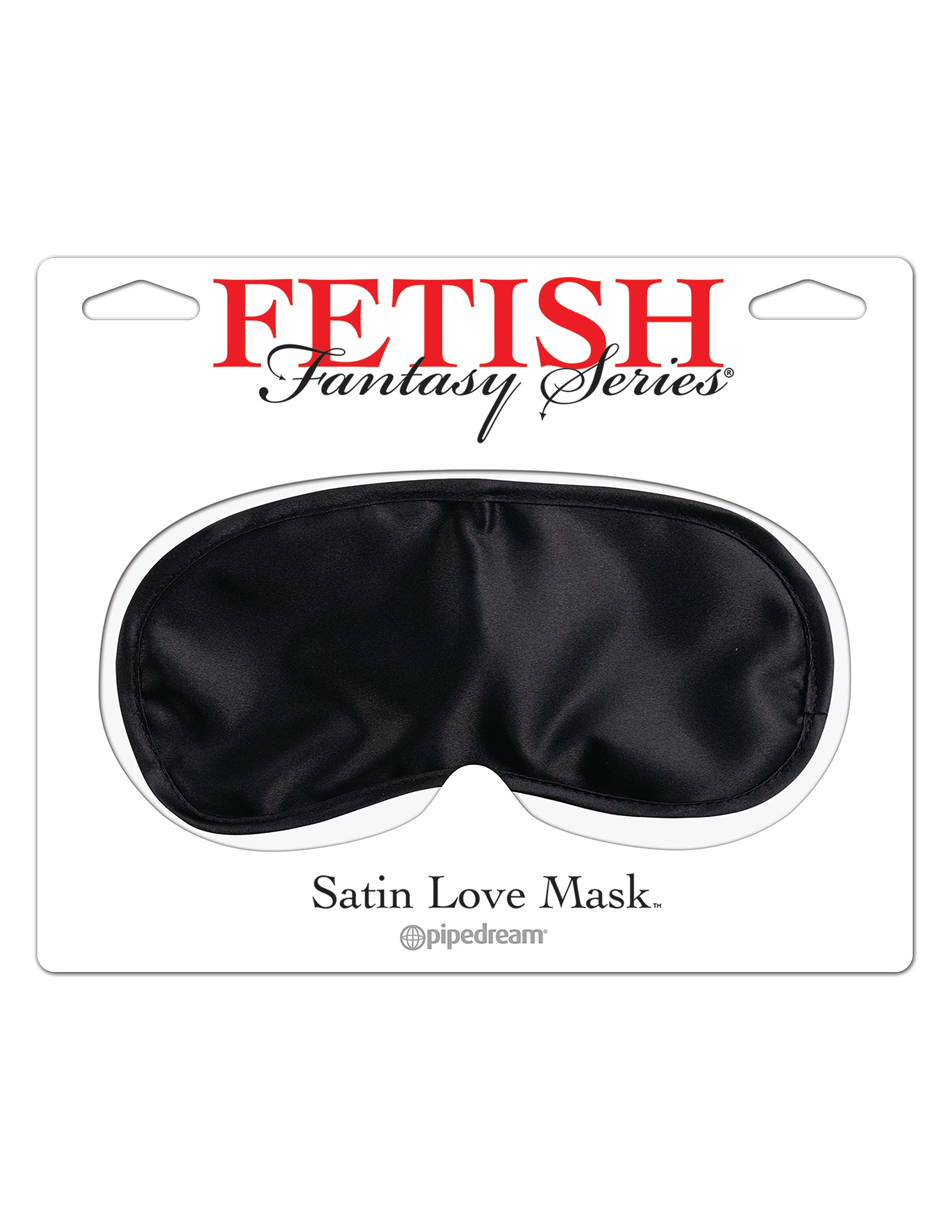 Satin Love Mask - Black