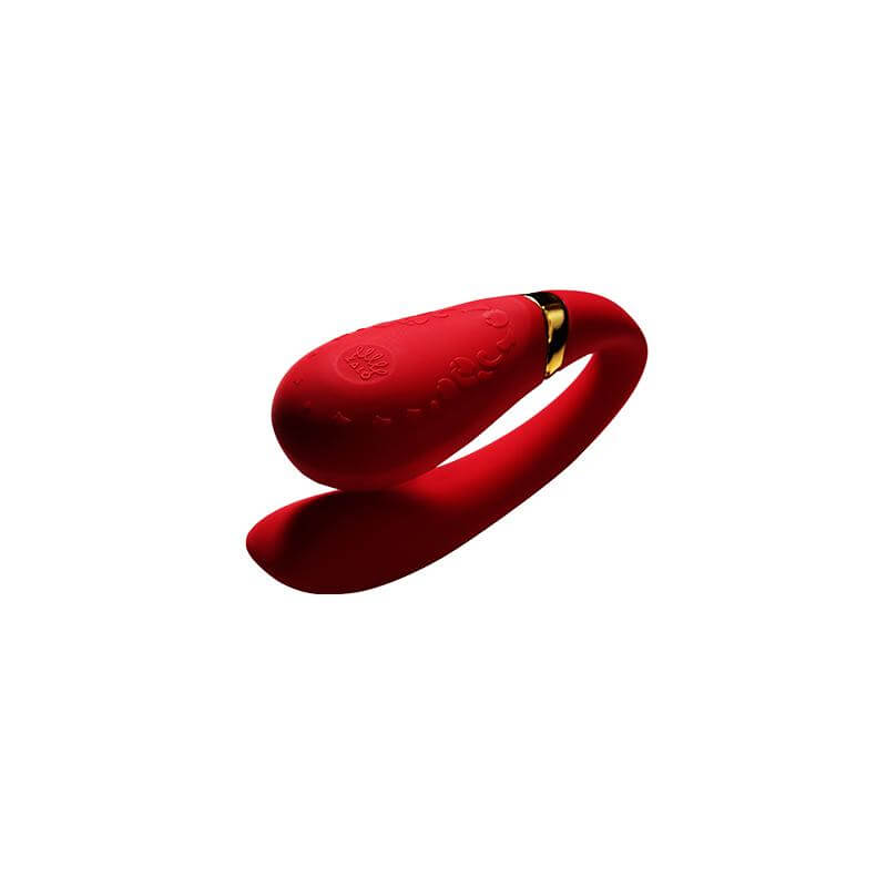 ZALO Fanfan App-controlled Rechargeable Couples Massager in Bright Red - Luxury Versailles Series