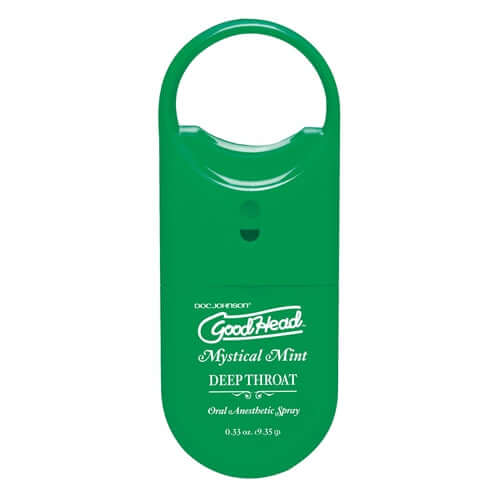 Good Head Mystical Mint Deep Throat Spray, 0.33 oz, oral anesthetic spray for enhanced pleasure and comfort.