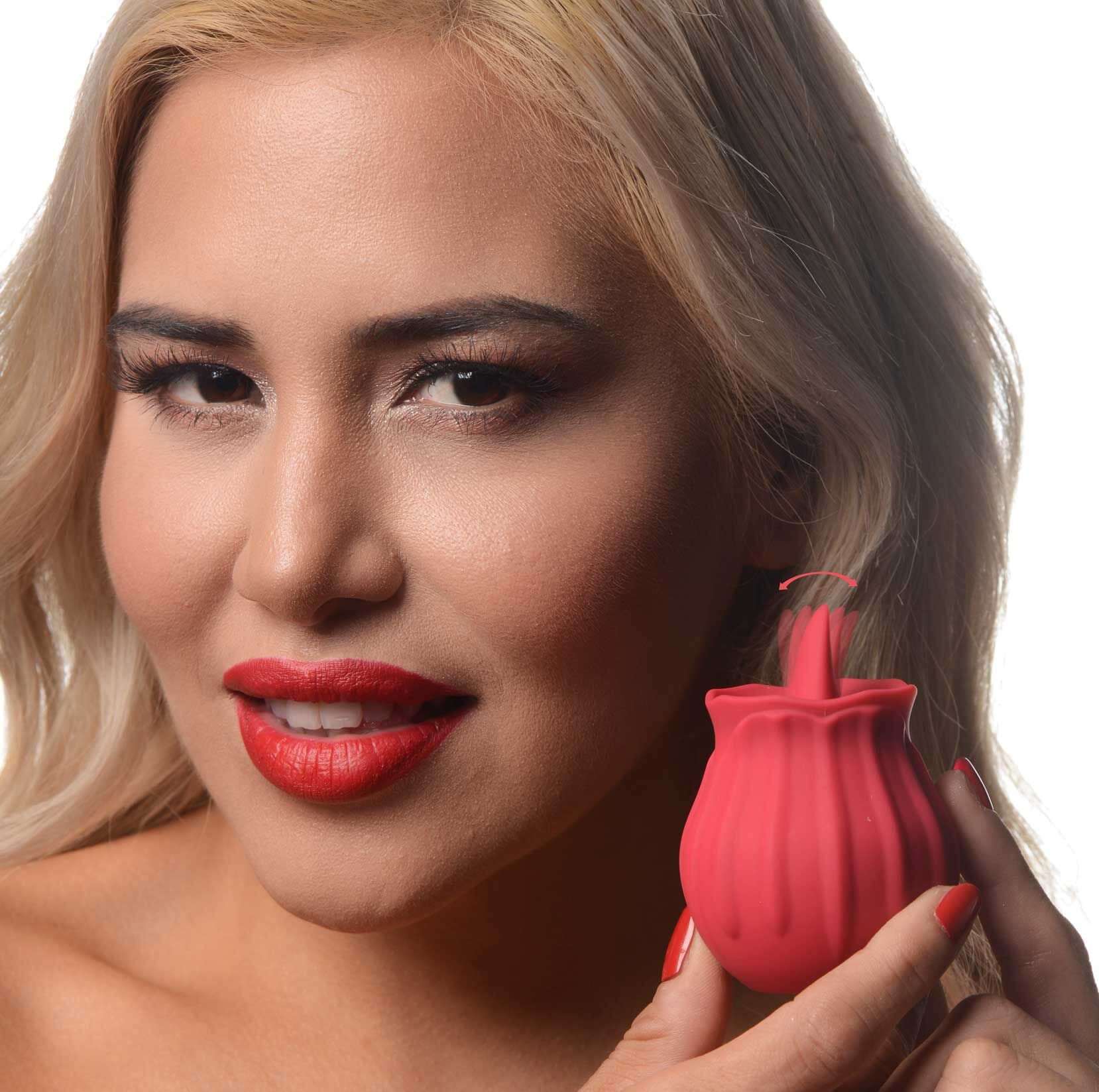 Bloomgasm - Wild Violet 10x Licking Clit Stimulator - Red