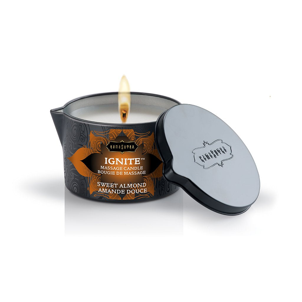 Kama Sutra Ignite Massage Candle Sweet Almond 6 oz
