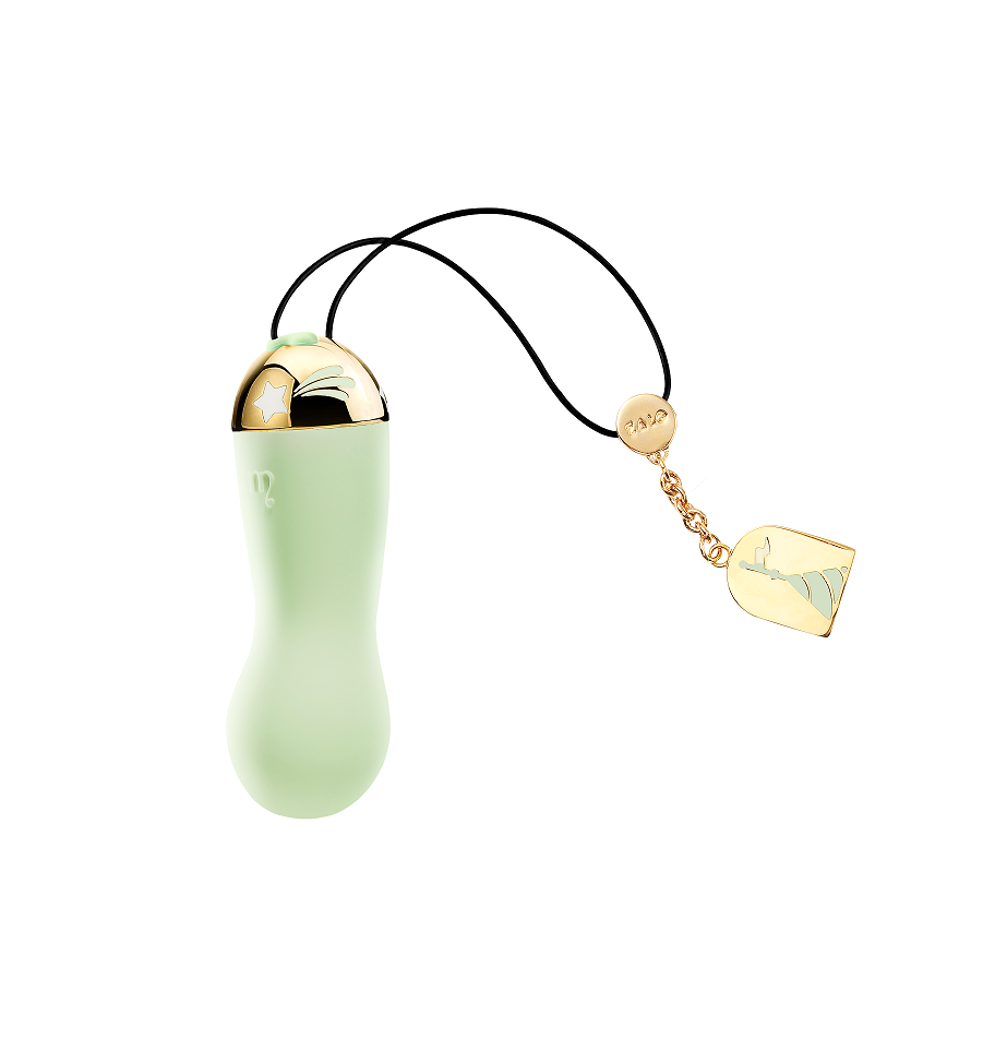 ZALO Baby Star Bullet Melon Green app-controlled rechargeable vibrator in ornate packaging from Lolita Series