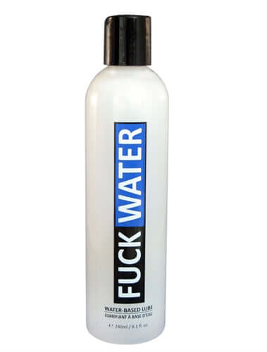 Fuck Water Water-Based Lubricant 8 Oz bottle with a sleek design for easy application and long-lasting glide.