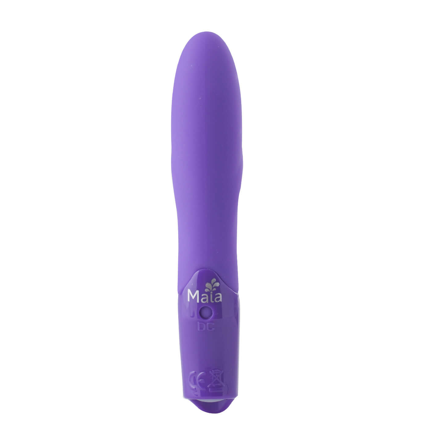Margo Silicone Textured Bullet Vibrator - Neon Purple-0