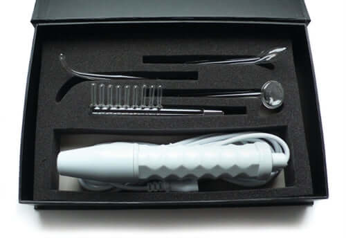 Neon Wand Electrosex Kit - White Handle - Red Electrode