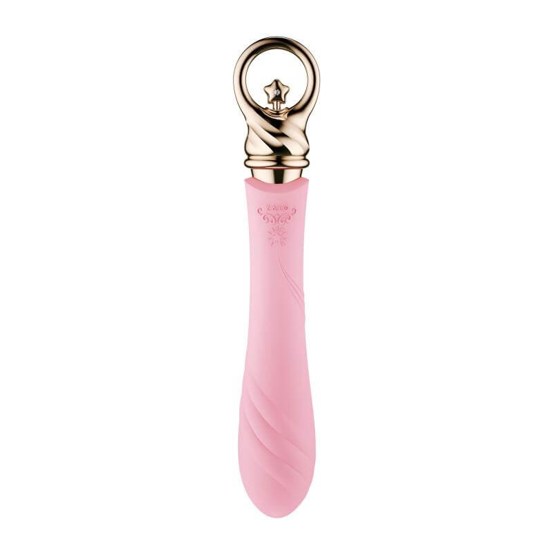 ZALO Courage Pre-Heating Rechargeable G-spot Massager in Fairy Pink from Sweet Magic Series