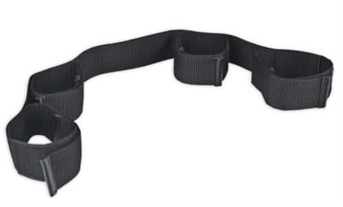 Lux Fetish Bondage Buddy Ankle & Wrist Restraints Black, versatile restraint for bondage play and secure light restraint.