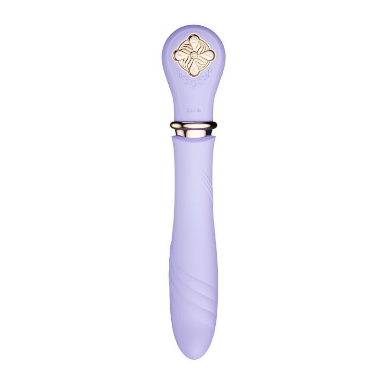 ZALO Desire Pre-Heating Rechargeable Thruster in Fantasy Violet from Sweet Magic Series with soft tip and auto-thrusting functionality