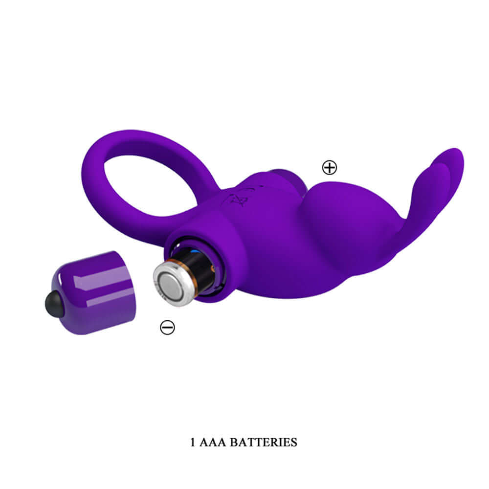 Pretty Love Vibrant Penis Ring I - Purple-1
