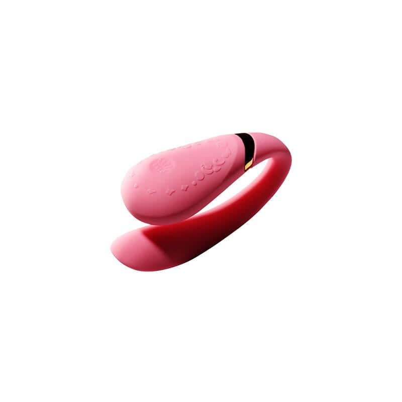 ZALO Fanfan app-controlled rechargeable couples massager in rogue pink, featuring elegant design inspired by French nobility.