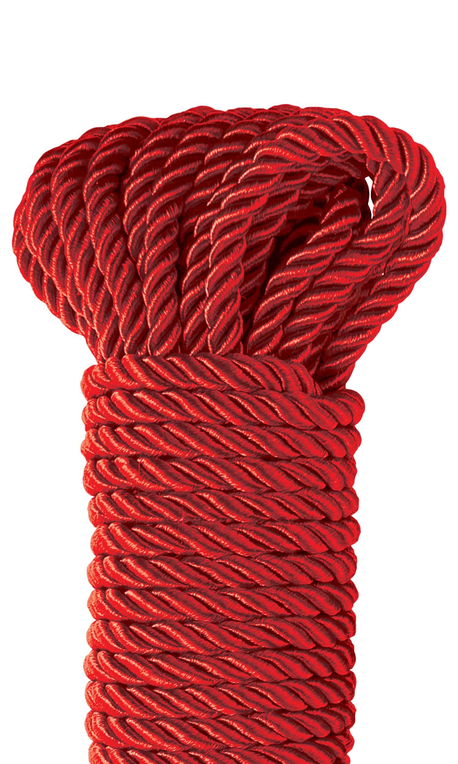 Fetish Fantasy Series Deluxe Silky Rope Red, soft and durable silky rope designed for versatile rope restraint techniques.