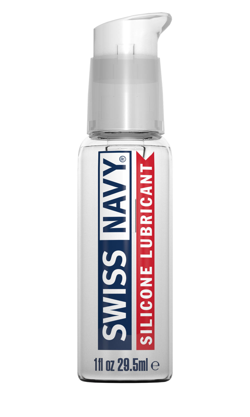 Swiss Navy Silicone Based Lubricant 1 Oz bottle, premium silicone lubricant for comfort and intimacy.