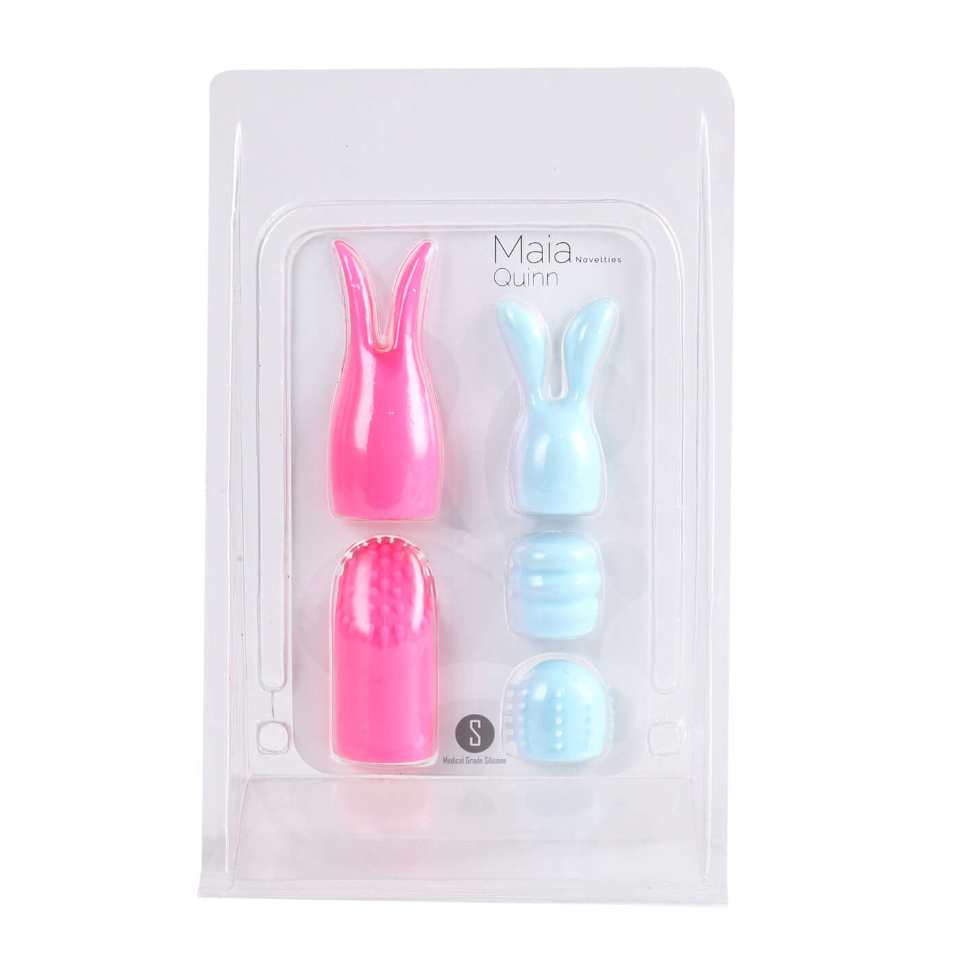 Quinn 5 Piece Silicone Attachments - Pink/blue-1