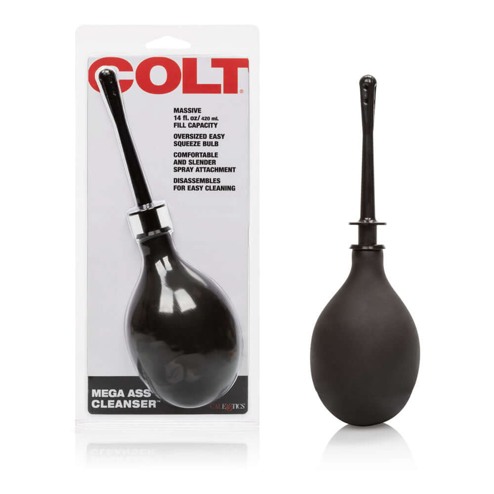Colt Mega Ass Cleanser with EZ squeeze bulb and slim applicator tip for deep cleansing and backdoor pleasure play.
