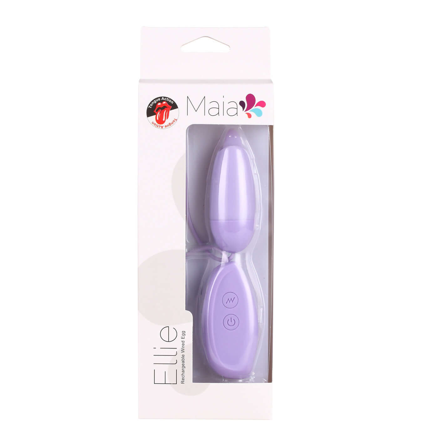 Ellie Wired Bullet Vibrator - Purple-1