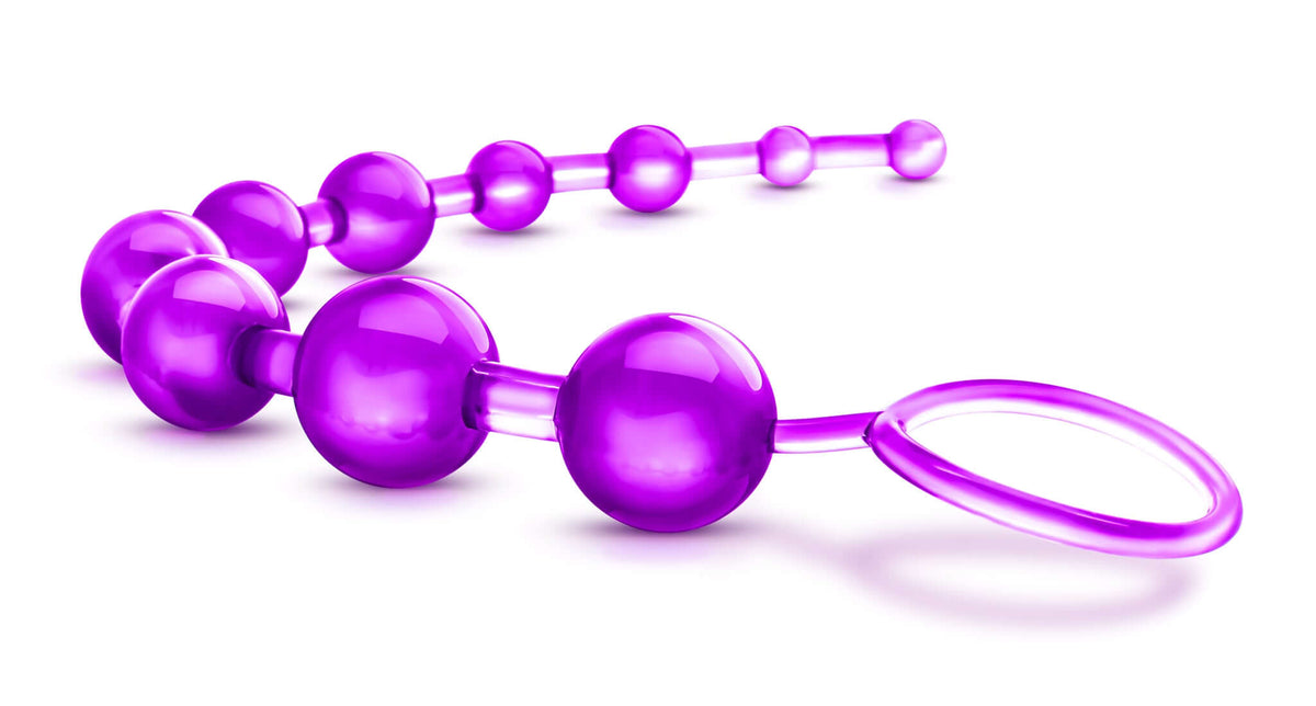 Sassy 10 Anal Beads - Purple