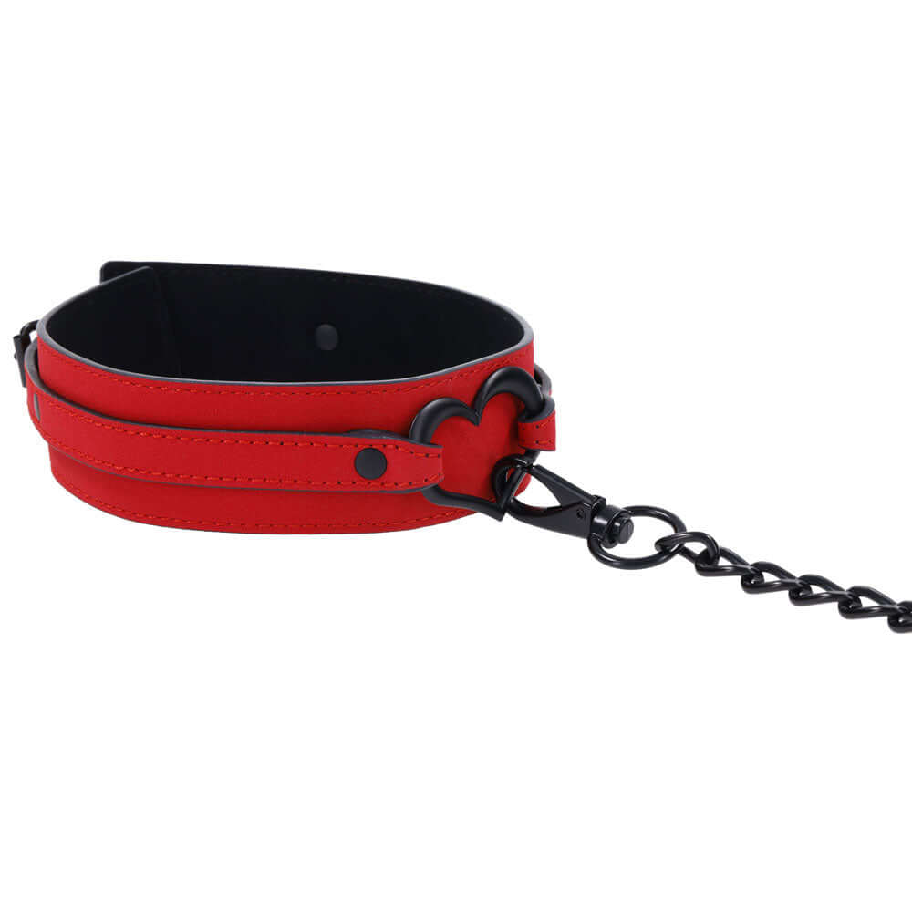 Amor Collar and Leash - Red-0