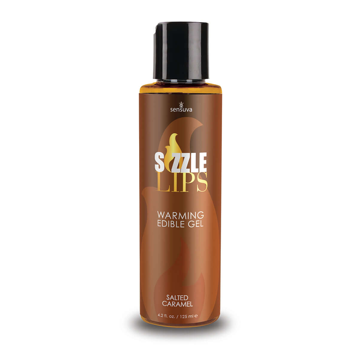 Sizzle Lips Warming Edible Gel Salted Caramel 4.2 Oz