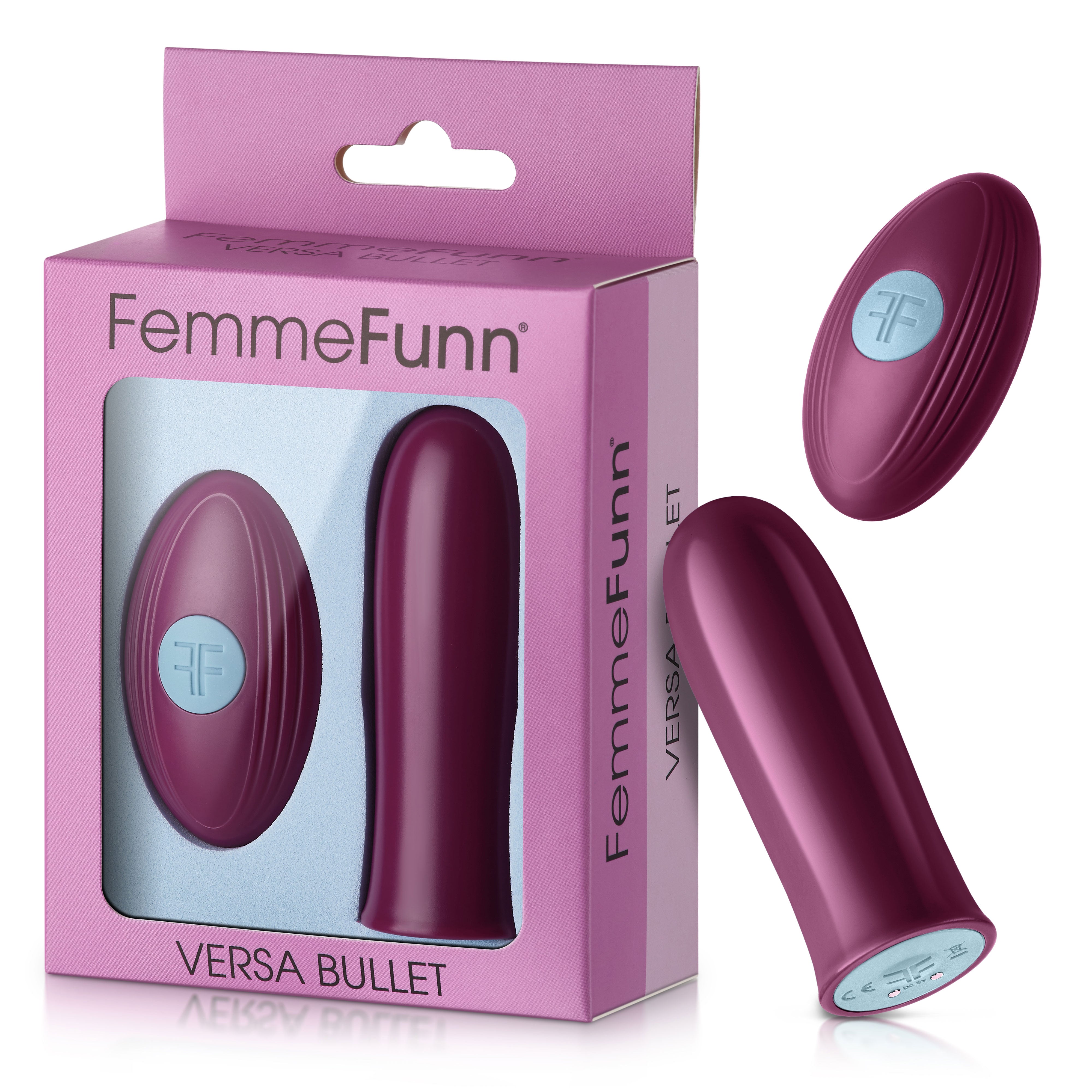 Versa Bullet With Remote - Dark Fucshia