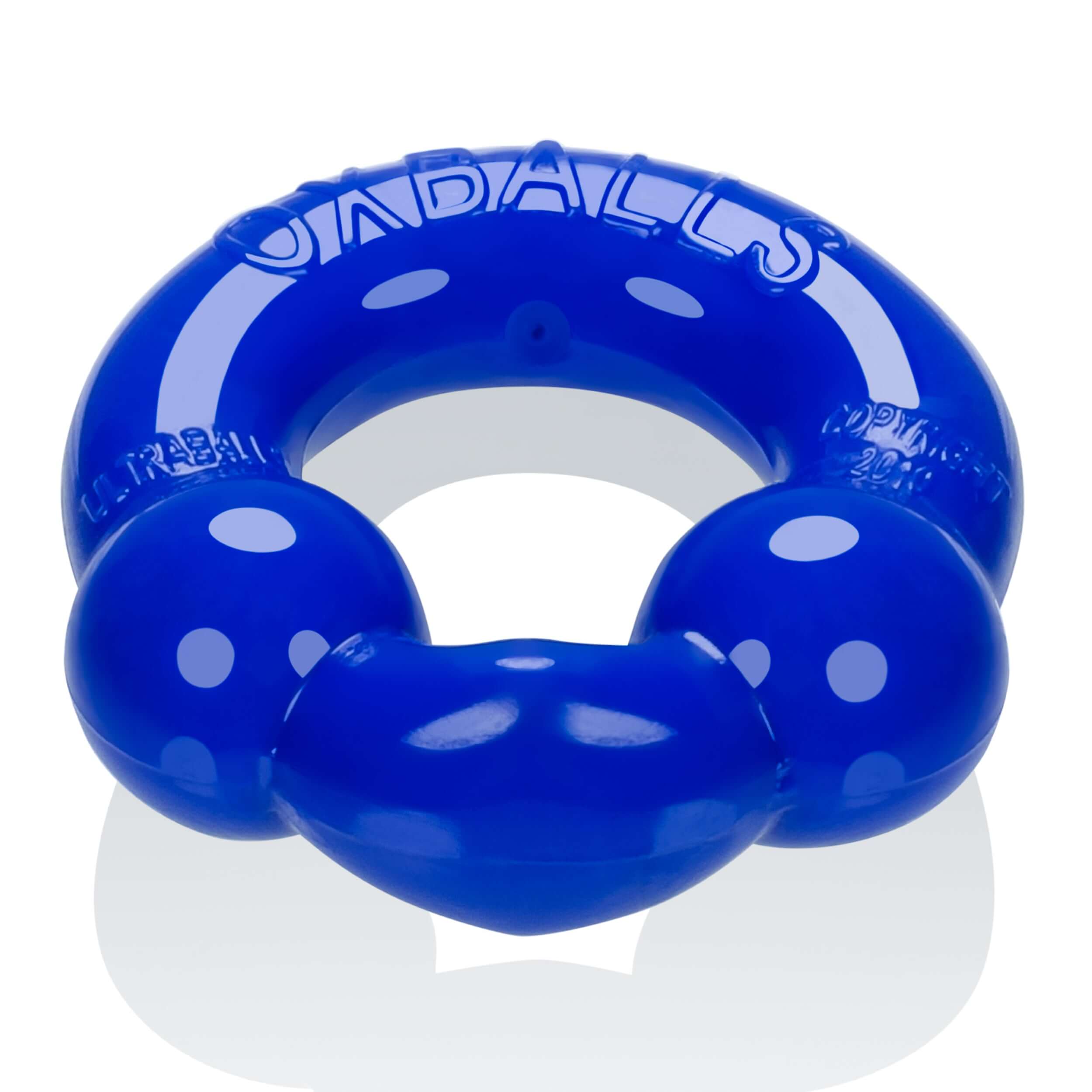 Ultraballs 2- Piece Cockring Set - Black & Police Blue