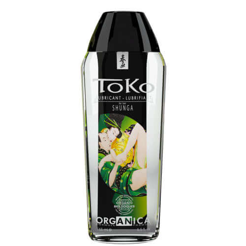 Toko Organica Personal Lubricant 5.5 Oz in a stylish bottle featuring vibrant artwork.