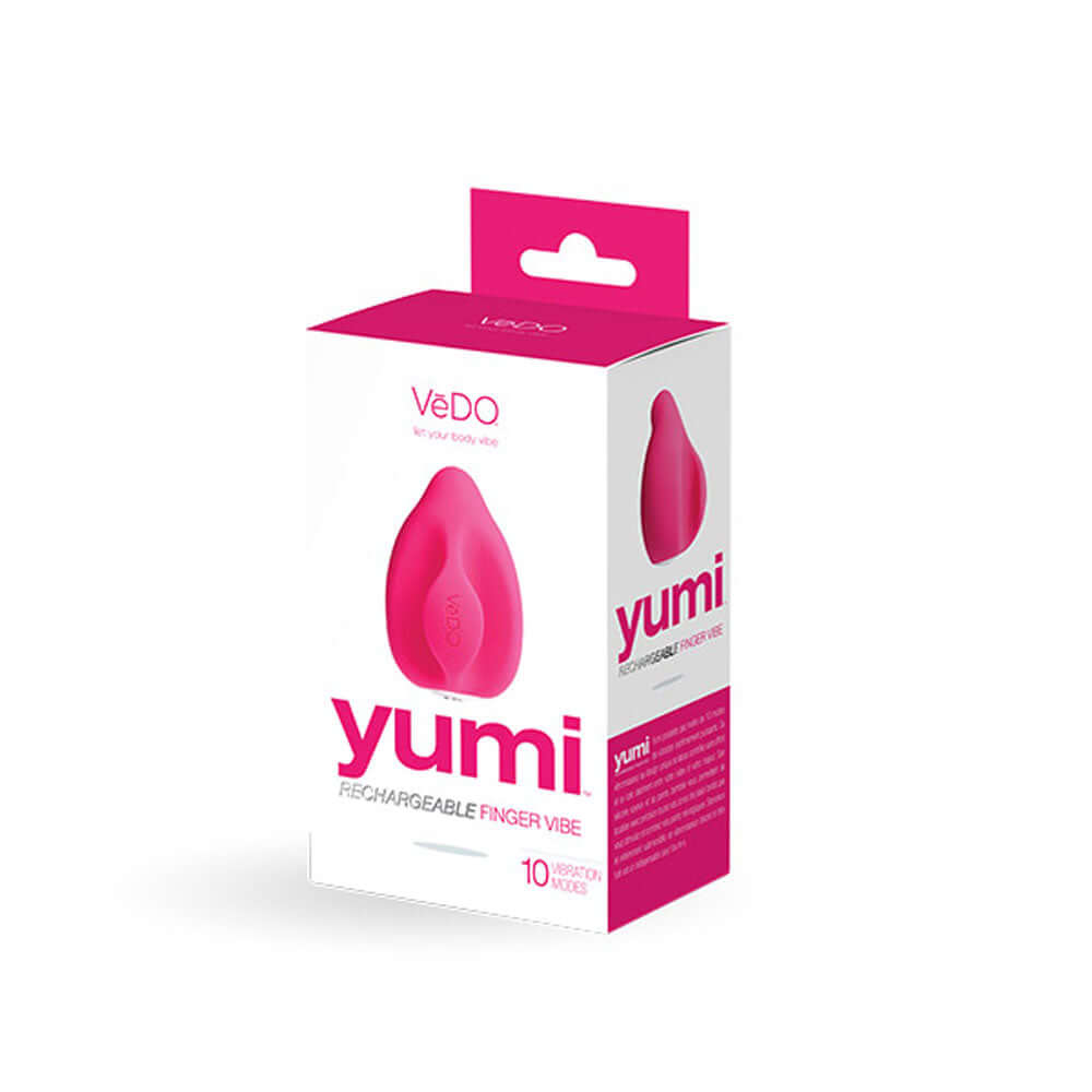 Yumi Rechargeable Finger Vibe - Foxy Pink *