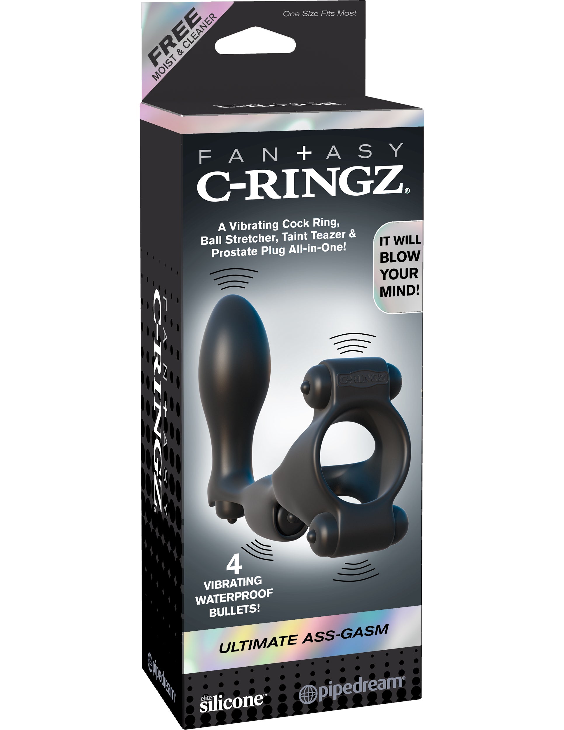 Fantasy C-Ringz Ultimate Ass Gasm - Black