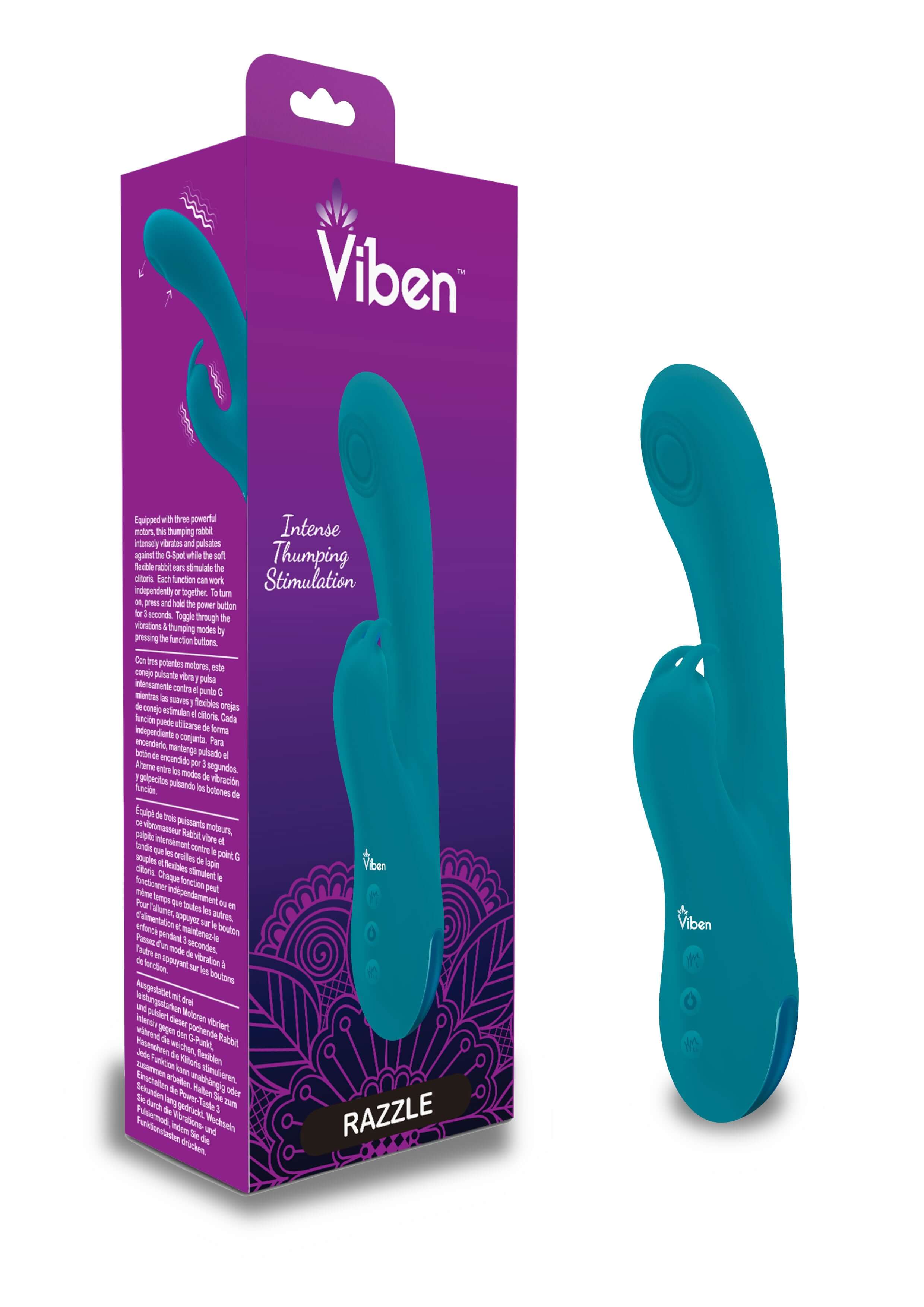 Razzle - Ocean - Rechargeable Thumping G-Spot Rabbit