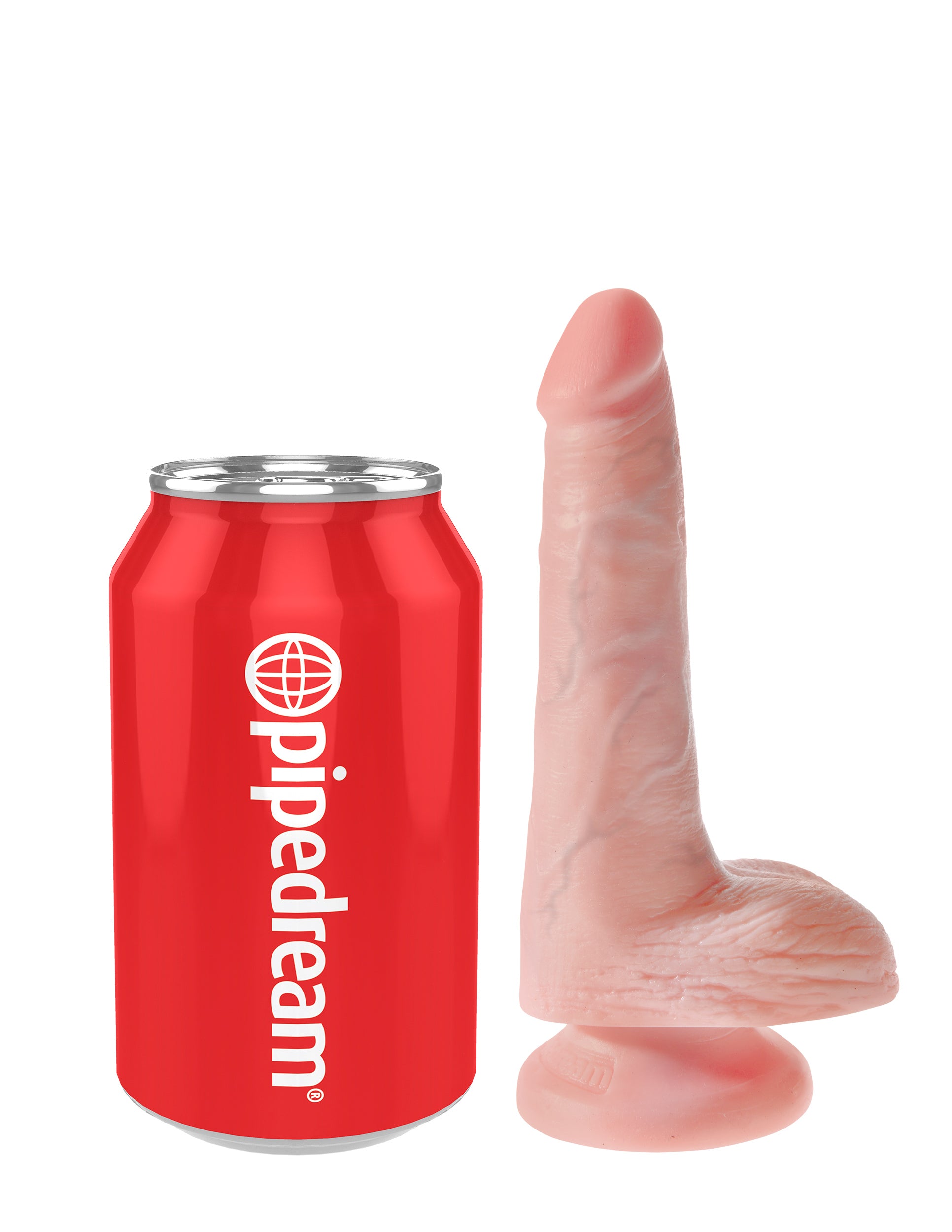 King Cock 6" Cock With Balls - Light