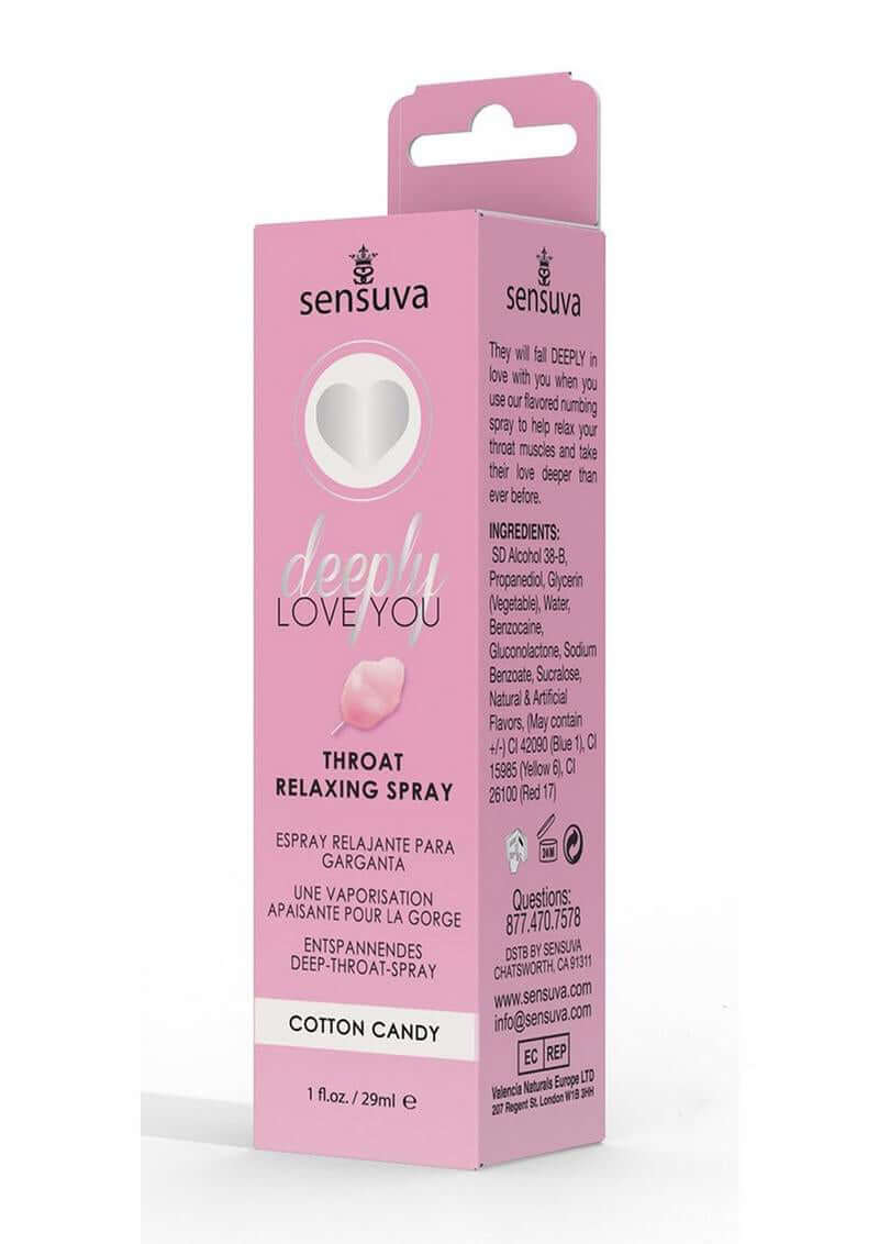 Deeply Love You Throat Relaxing Spray - 1 Fl. Oz. - Cotton Candy-0