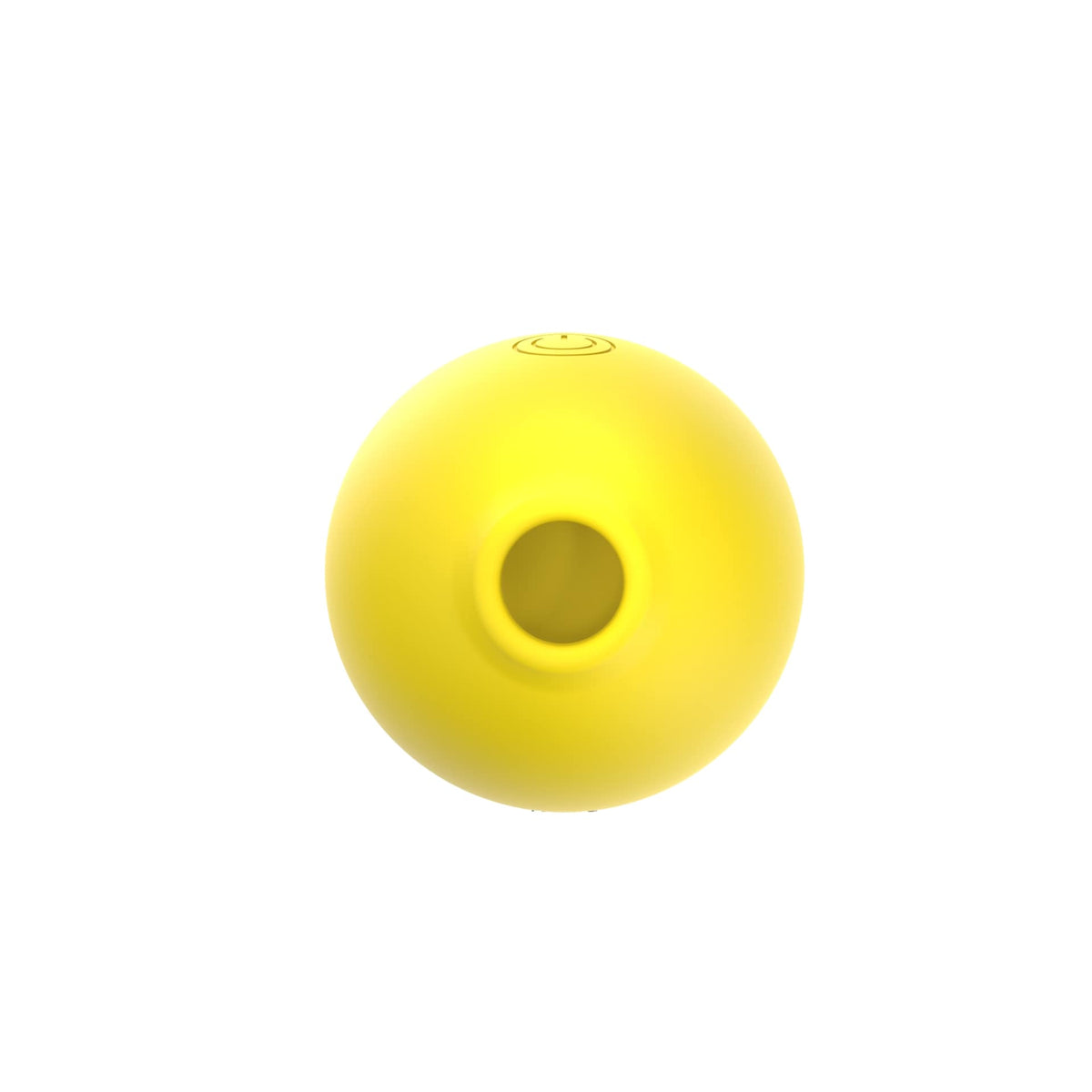 Sweet Dreams Lemon Rechargeable Pulsating Vibrator top view, featuring a playful yellow design for personal pleasure.