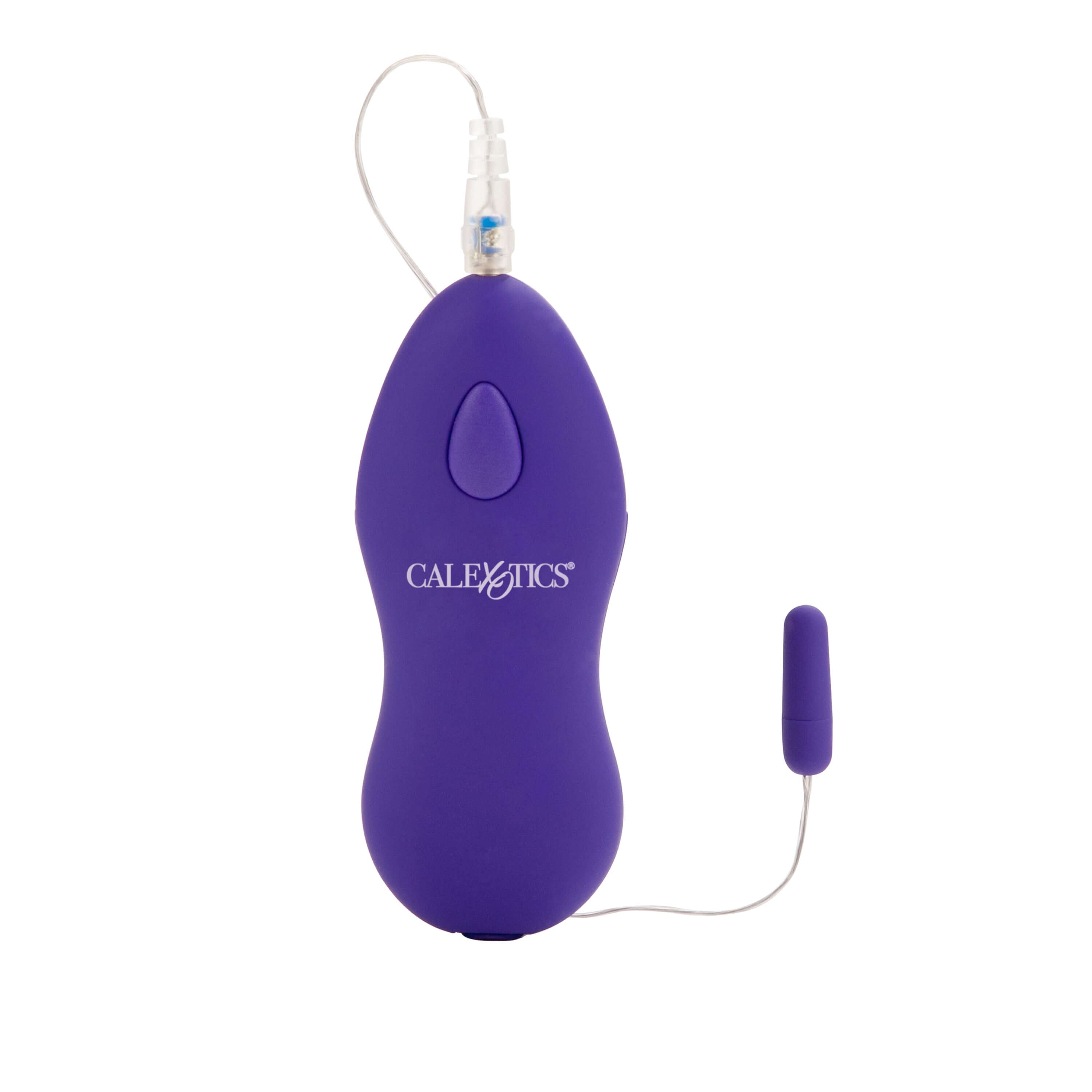Whisper Micro Bullet Vibrator Purple with remote control for discreet and powerful stimulation.