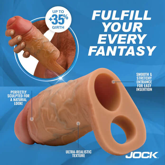 Jock Silicone Penis Extension Sleeve - Medium-3