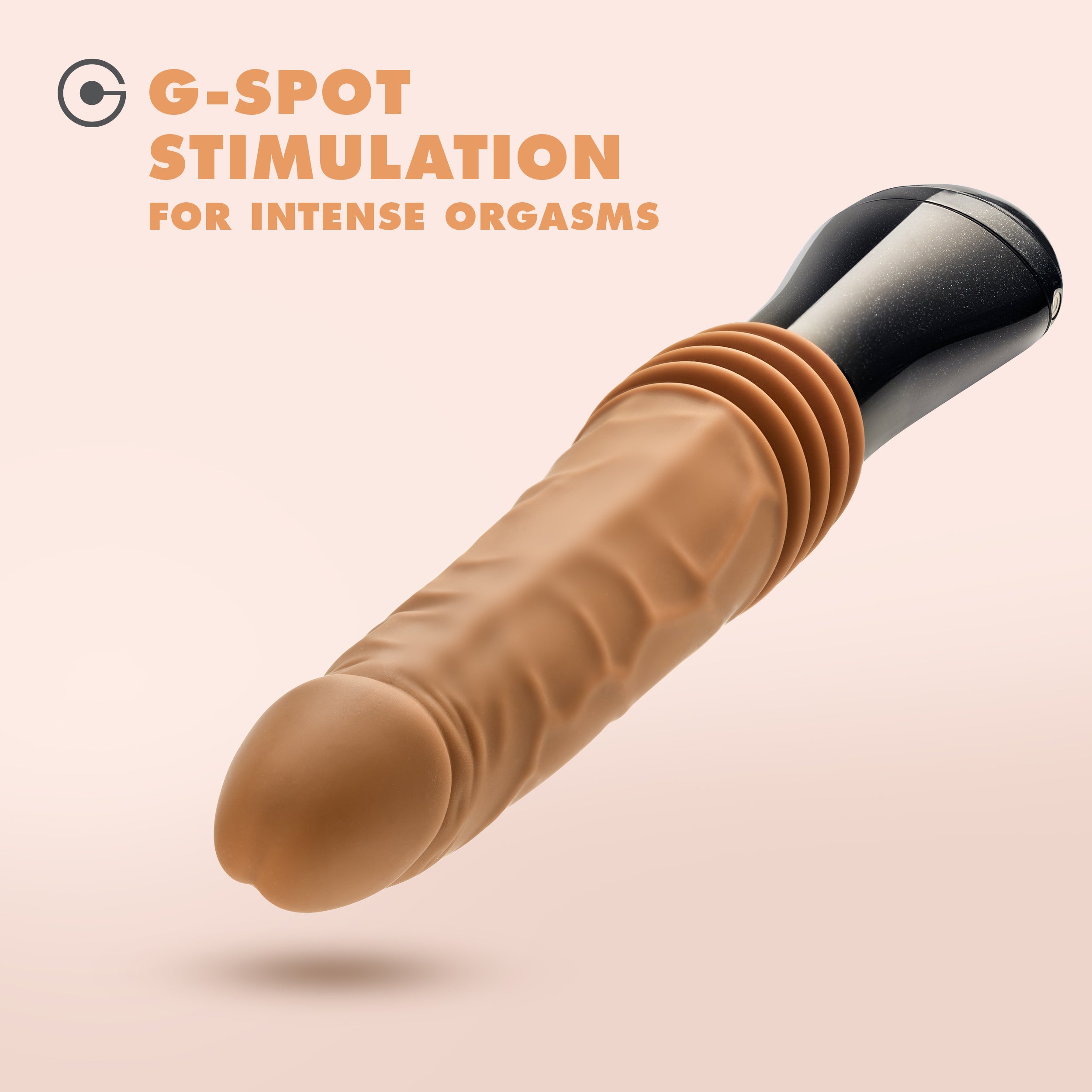 Dr. Skin Silicone - Dr. Arthur - Thrusting Gyrating Vibrating Dildo - Tan-6