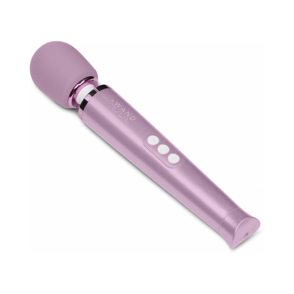 Le Wand Dive Submersible Vibrating Massager Lavender in sleek design with buttons for massage control.