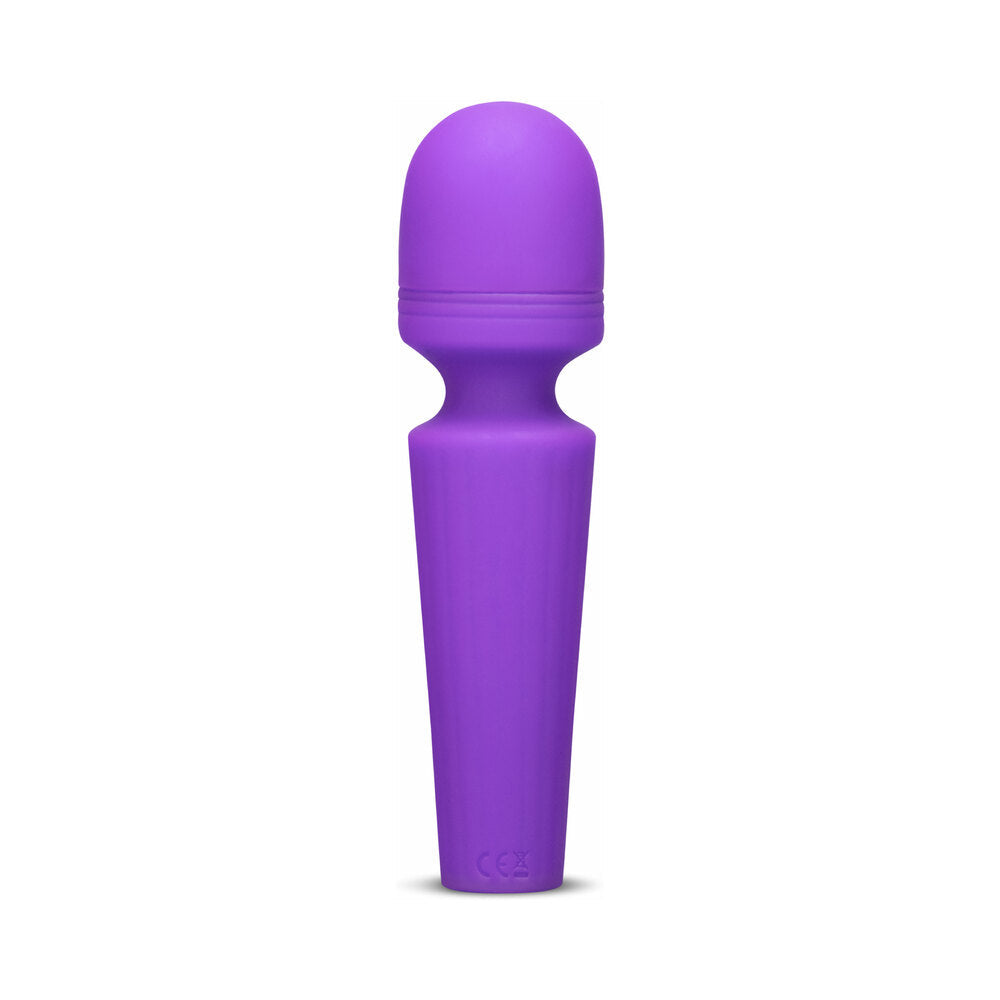 Together Glow On The Go Mini Wand Vibrator in a vibrant purple color, designed for discreet pleasure and portability.