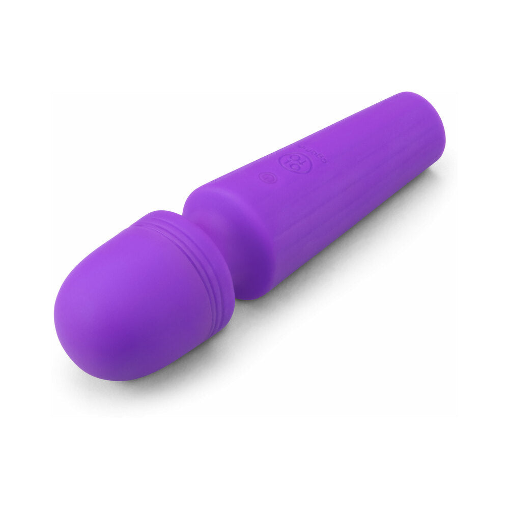 Together Glow On The Go Mini Wand Vibrator in vibrant purple color, compact and sleek design, ideal for travel.