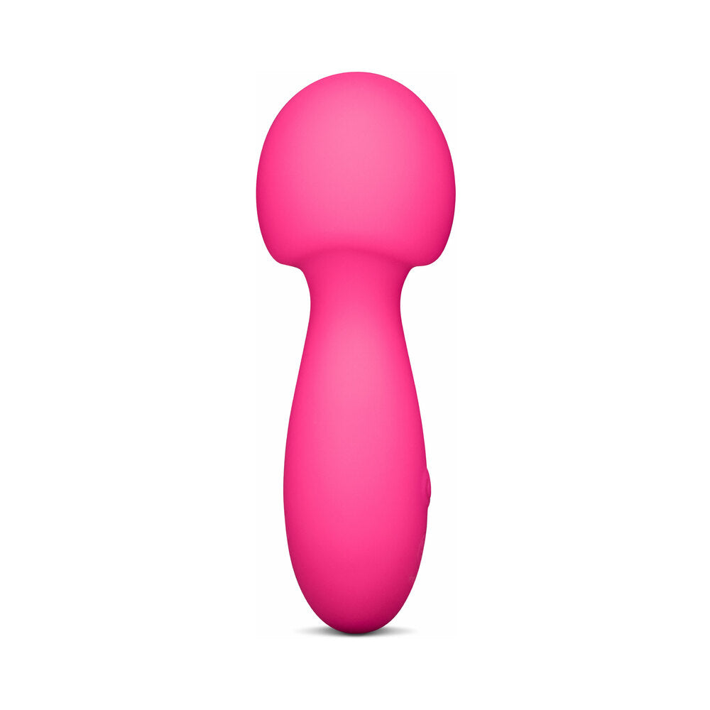 Together Spark On The Go Mini Wand Vibrator in vibrant pink, compact and sleek design for pleasure on the go.