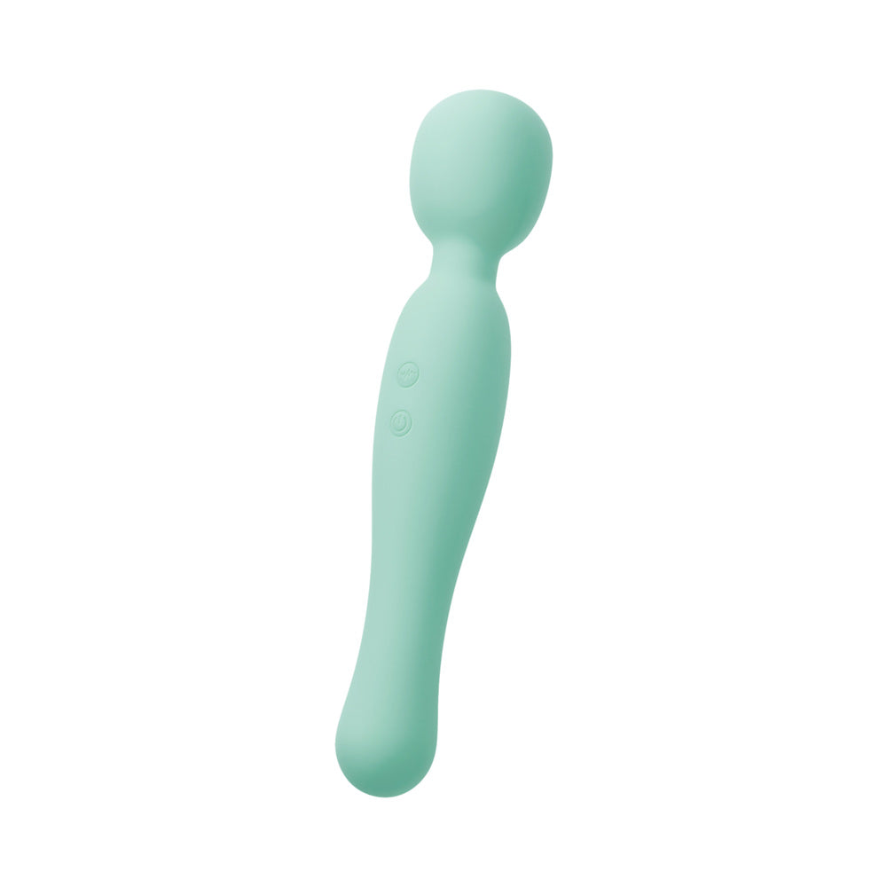 Blush Collection Amelia Massage Wand Seafoam in mint green color, designed for G-spot and clitoral stimulation.