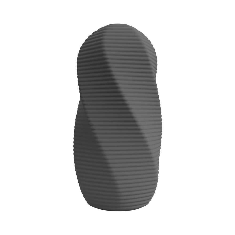 Screaming O Safety Jackits Masturbation Sleeve Grey displayed in a sleek, textured design for enhanced grip and pleasure.