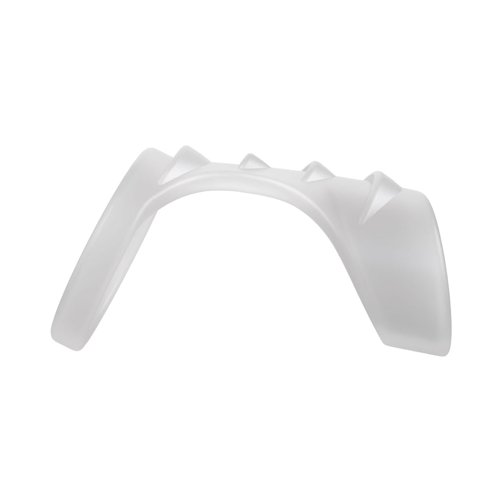 Screamin' Dragon Luck Dragon G-spot Texture Ring Clear side view showcasing its unique design and texture.